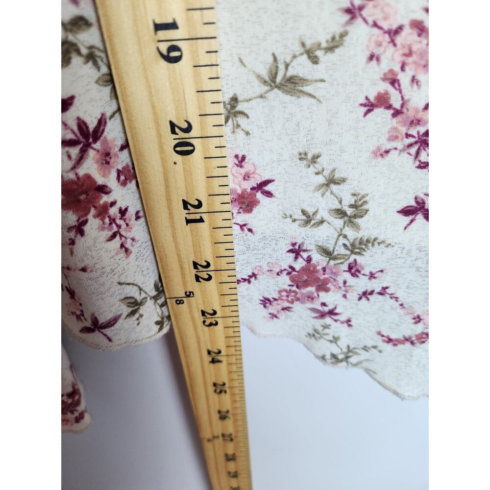 Studio Y Vtg babydoll floral blouse sz L cottagecore Y2K romantic ruffle boho - Picture 8 of 9